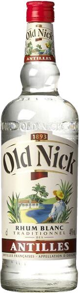 Old Nick "Rhum Blanc des Antilles" 40° Antilles Françaises